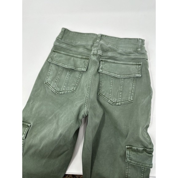 SPANX $118 Stretch Pull On‎ Green Cargo Casual Slim Leggings Pants Size s/P - Picture 5 of 10